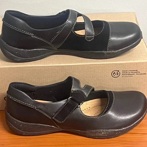 NIB Women’s Clarks® Roseville Jane Women's Mary Jane Shoes Black Size 8.5 - Picture 2 of 11